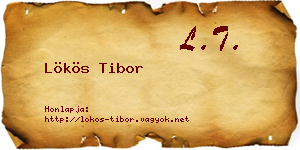 Lökös Tibor névjegykártya