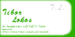 tibor lokos business card